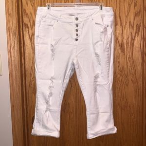 RUE 21 Cropped White Pant
